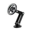 Magnetic Phone Car Mount Folding Cell Phone Holder Multifunctional Phone Mount Rotatable Mobile Phone Stand For iPhone Samsung Qme Black