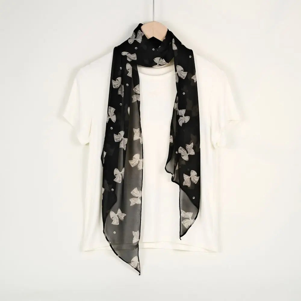Retro Ribbon Leopard Print Scarf Flower Dressing Decoration Scarf Headband French Style Thin Long Scarves Spring Summer Qme
