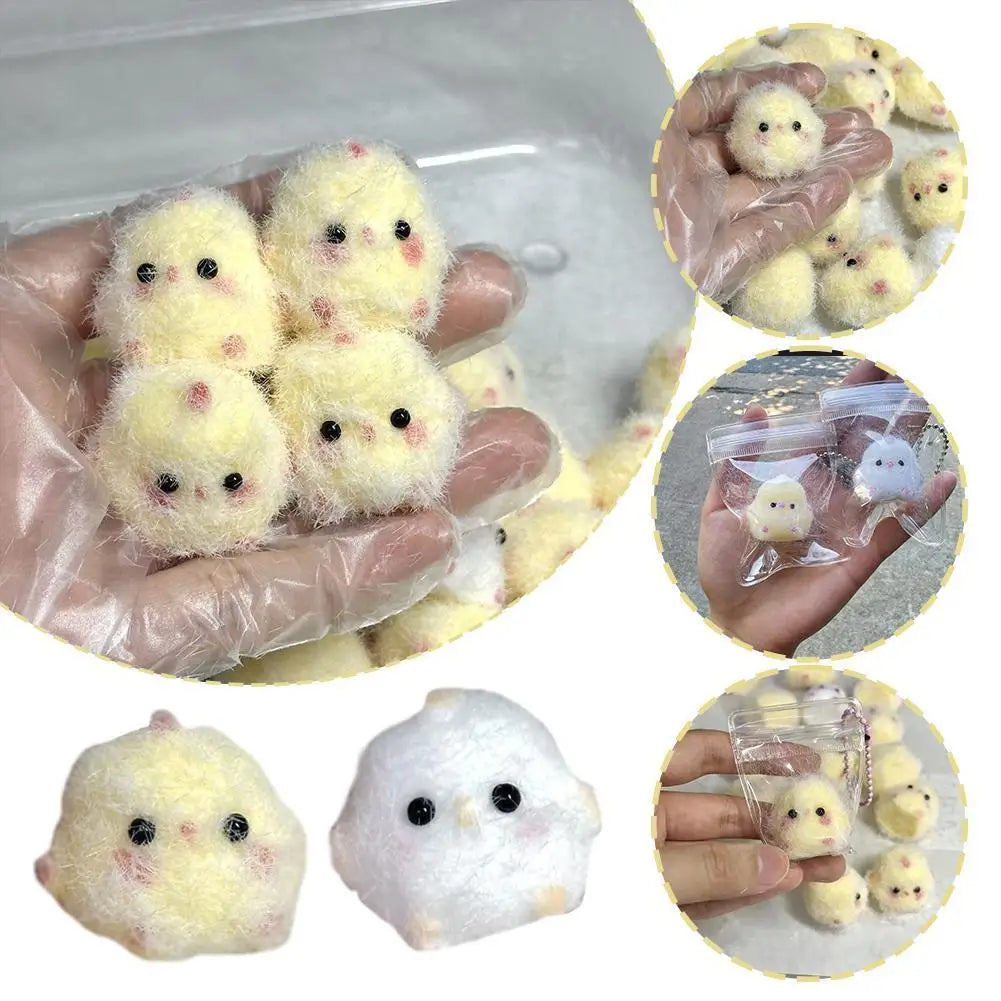 Handmade Chick Toys Squishy Cute Squeeze Stress Relief Toy Cartoon Qme