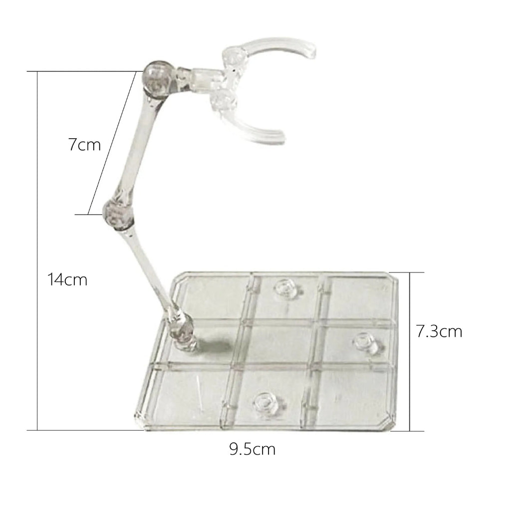 1/3/5/10Pcs Transparent Acrylic Action Figure Stand Detachable Display Base For Toy Doll Desktop Collection Shelf Accessories Qme Transparent 10Pcs