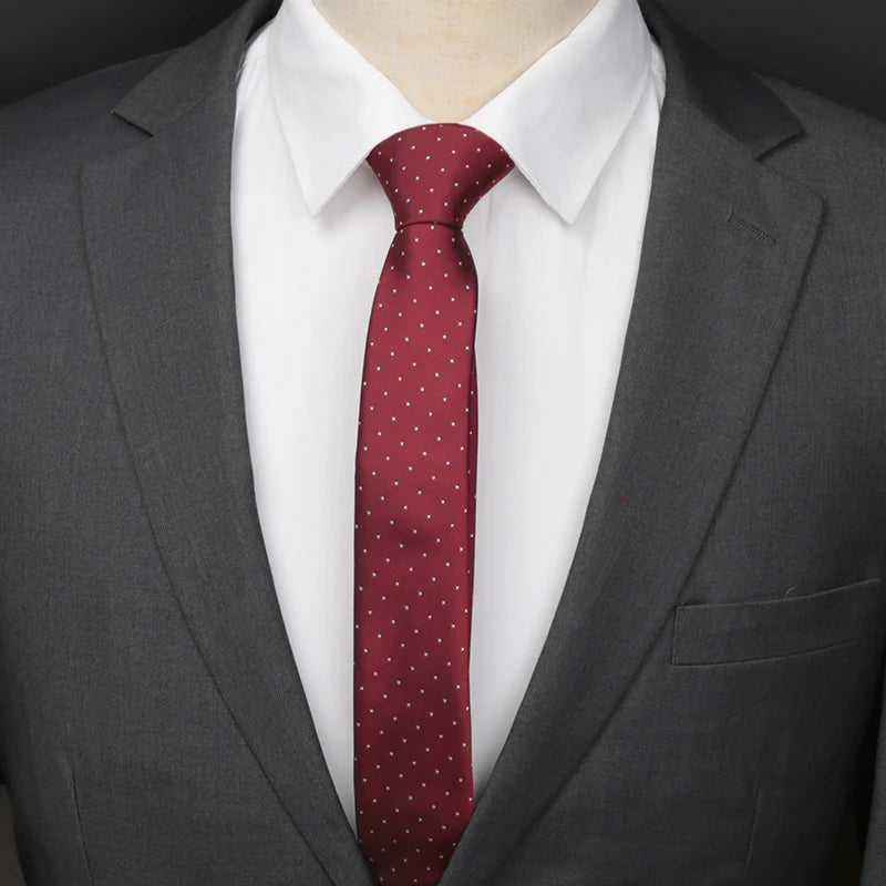 Slim Skull Ties Men Women Classic Polyester Black Neckties Fashion Qme