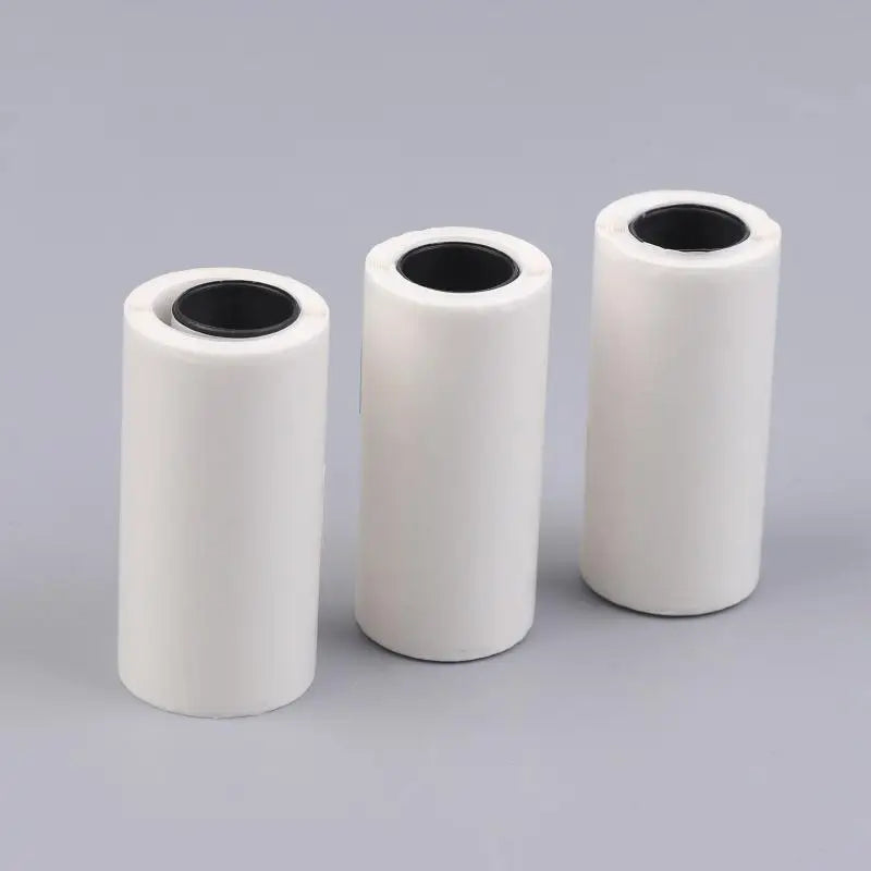 1 3 5Rolls Clear Holographic Dot Transparent Self-adhesive Thermal Qme