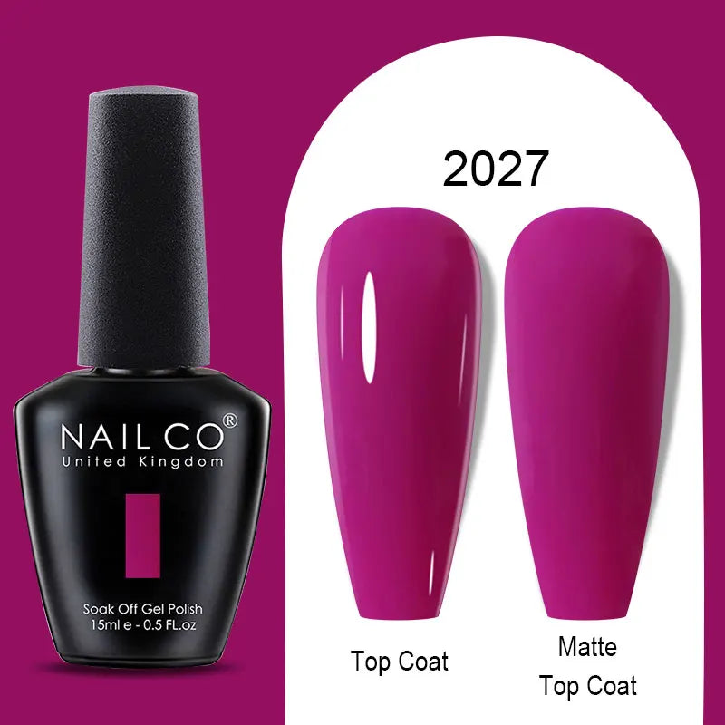 NAILCO Winter Red Gel Nail Polish Semi Permanent Soak Off Varnishes
