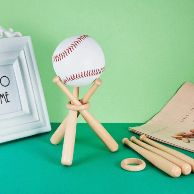 Can Be Used As Logo Baseball Bat Miniature Wooden Round Solid Stick Qme