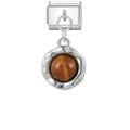 2026 Colorful Zircon Crystal Pendant Italian Charm Link Fit Stainless