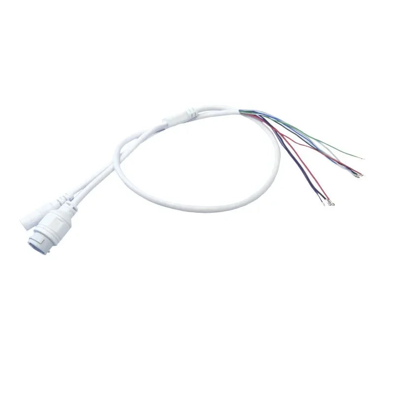5pcs Waterproof POE LAN cable for CCTV IP camera board module with weatherproof connector Transmission & Cables Qme