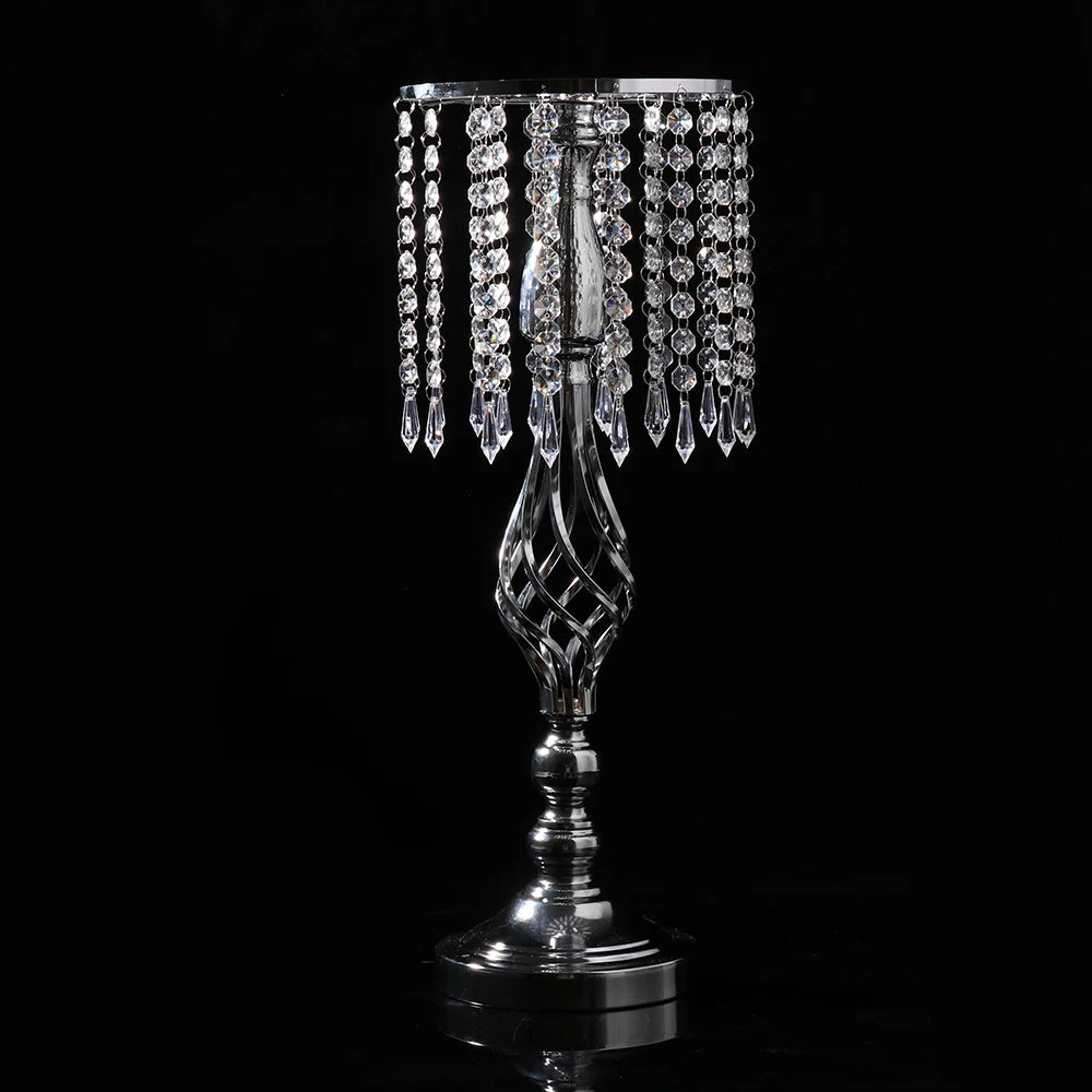 Candle Holder 52cm Height Electroplated Wedding Aisle Road Lead Props for Western Restaurant T-Stage Banquet Decoration Qme
