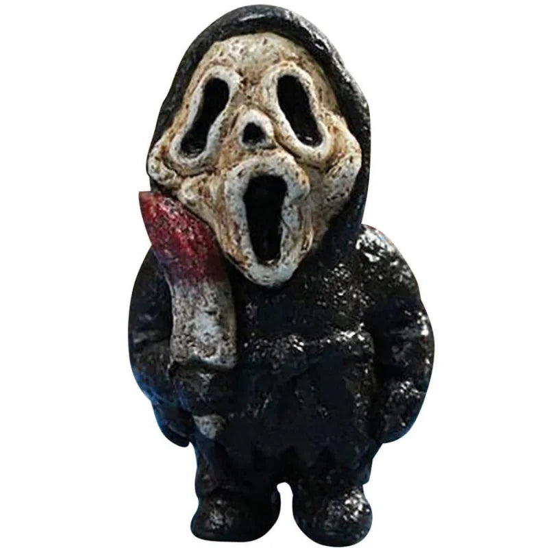 Horror Movie Killer Resin Pendant Cosplay Halloween Party Decoration Prop Scary Pumpink Head Mask Car Accessries Festival Gift Qme G