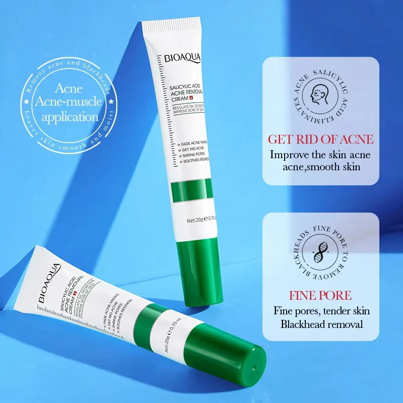 Salicylic Acid Shrink Pore Cream Elimination Large Pores Remove Blackehead Oil Control Face Smooth Repairing Skin Care Products Qme