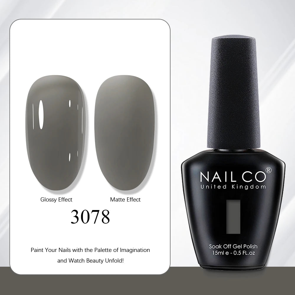NAILCO 131 Colors Nail Gel Polish Off LED Semi Permanant Art Hybrid