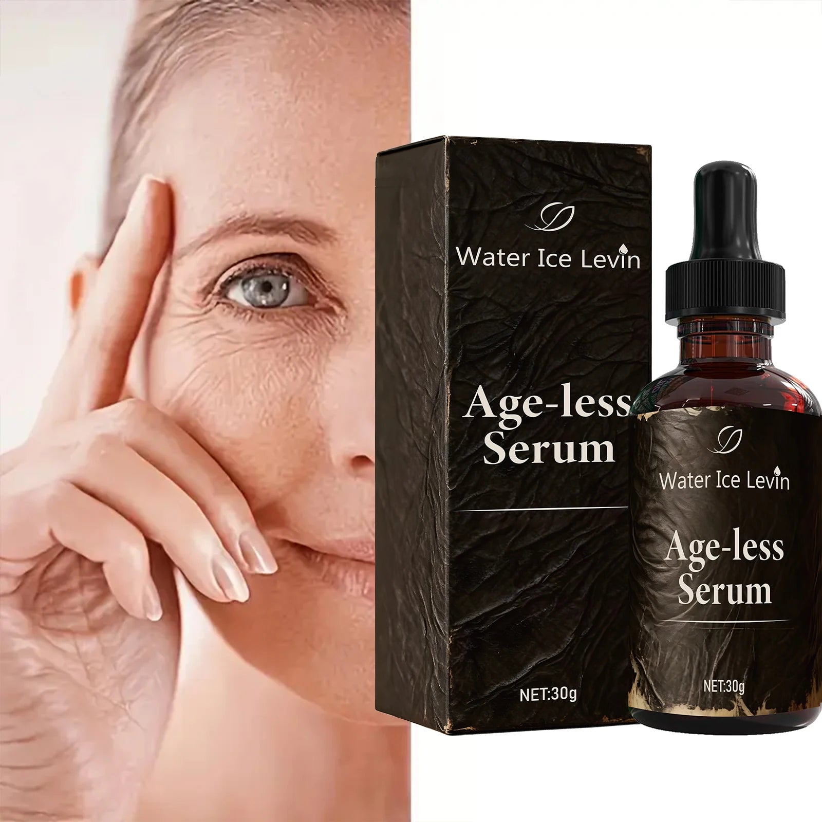 Age-less Serum with Bee Venom & Retinol - Moisturizing & Brightening Formula for Softer, Confident Skin Qme
