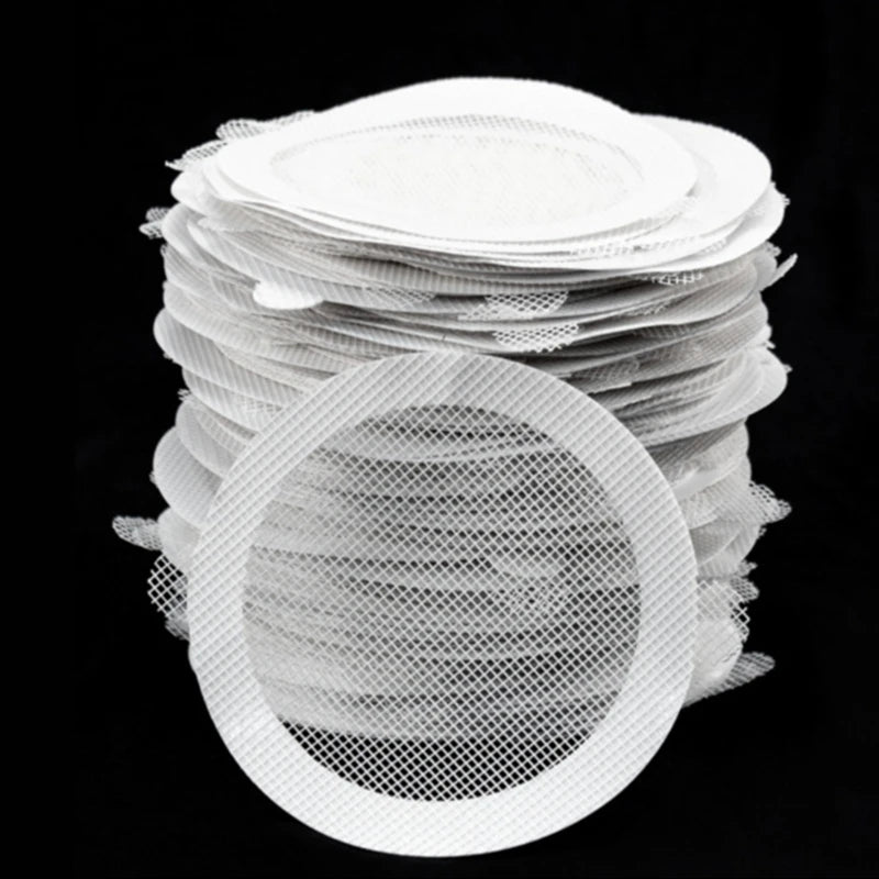 20pcs Disposable Shower Drain Hair Catcher Cover Bathroom Sewer Sink Drain Hair Strainer Stopper Bathtubs Mesh Filter Sticker Qme