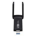 New 1200Mbps 802.11AC Wifi Adapter Dual Band 2.4Ghz 5.8GHz USB 3.0 Antenna Dongle Network Card for Laptop Desktop Qme black