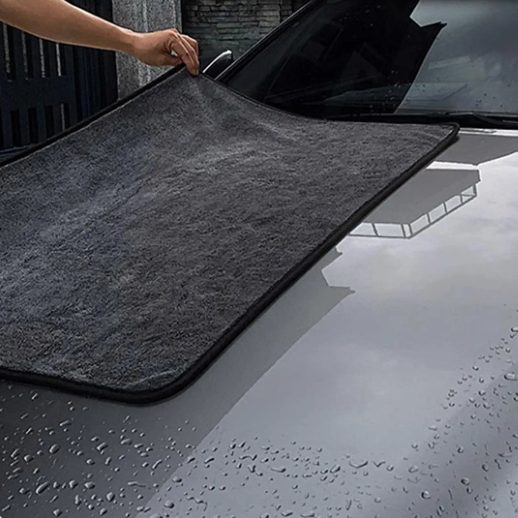 Car Wash Towels Drying Ultra Absorbent Streak Free Cleaning Supplies Extra Large Car Wash Towel for SUV RV Sedan Automotive Qme