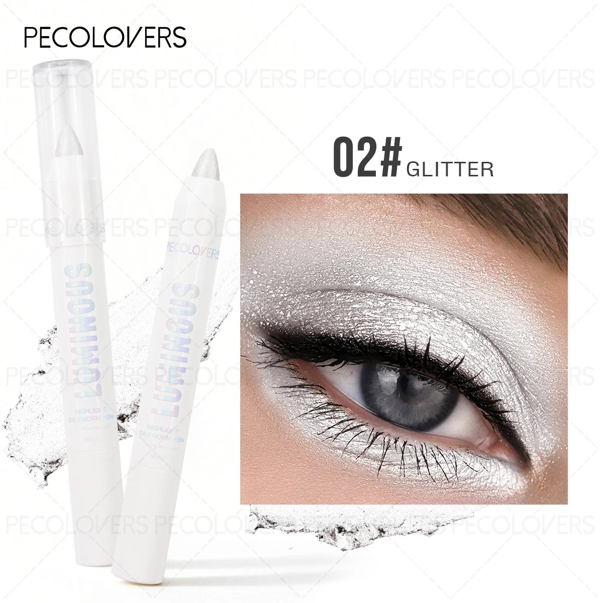 Pearl Shimmer Brown Tones Eyeshadow Pencil Under Eye Brightener Stick Qme 02