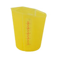 Silicone Measuring Cup Scale Transparent Heat Resistant Soft Baking Qme Yellow