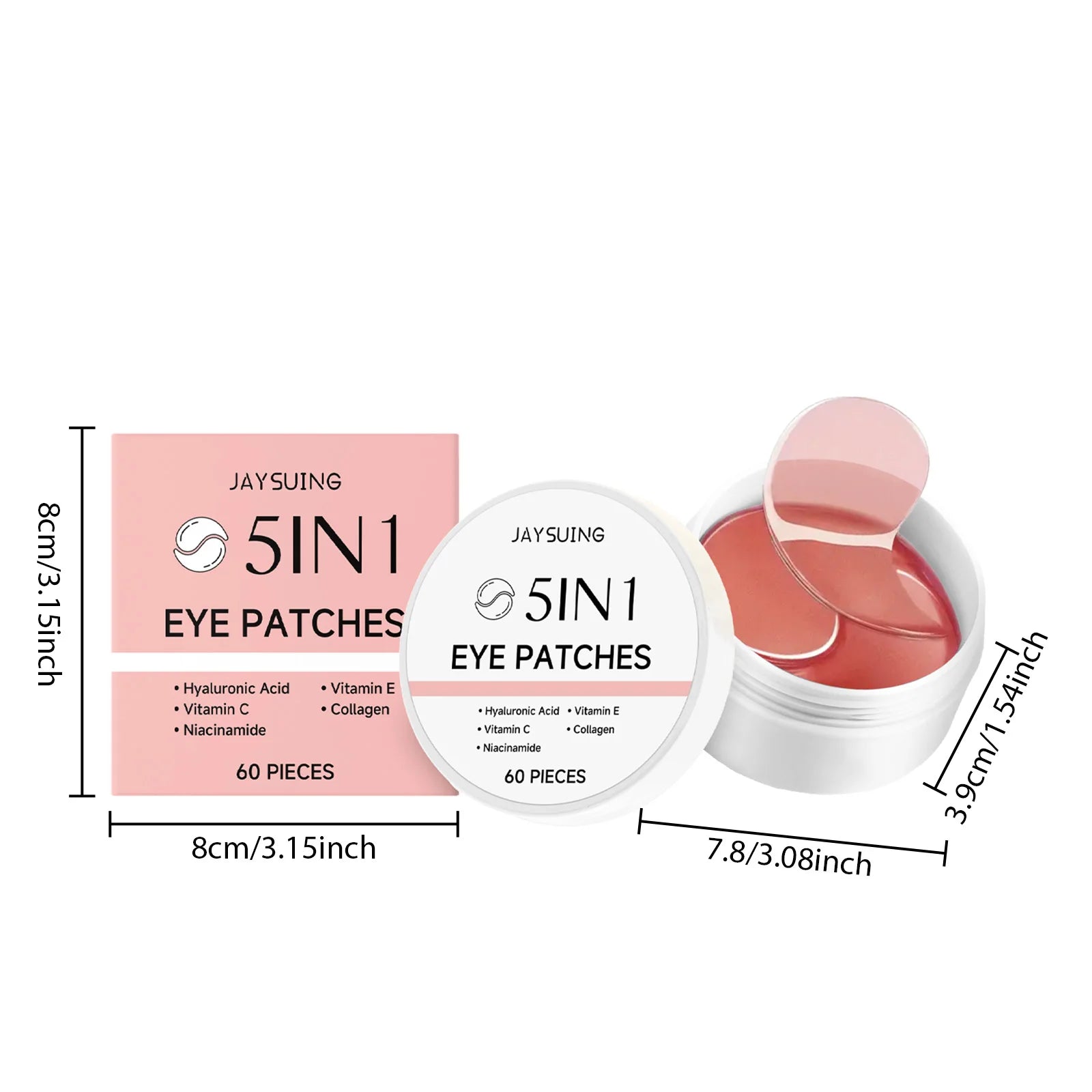 5-in-1 Skincare Set Firming Facial Serum Anti Aging Face Cream Collagen Eye Patches Moisturising Brightening Shrink Pores Skin Qme Eye Patches