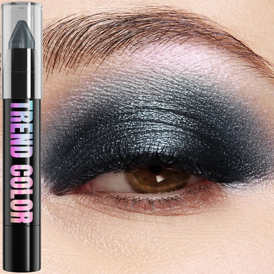 24 Colors Pearlescent Glitter Eyeshadow Eyeliner Pencil Waterproof Qme 17
