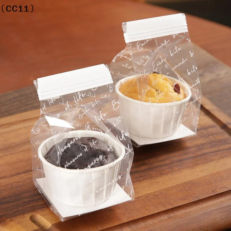 Butter Egg-tart Packaging Bags Pudding Muffin Cake Independent Pouch Qme