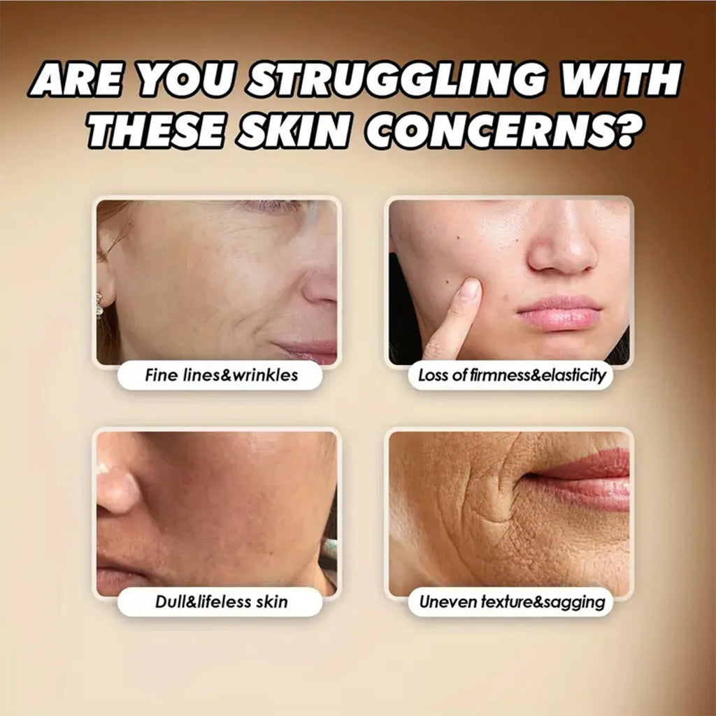 Age-less Serum with Bee Venom & Retinol - Moisturizing & Brightening Formula for Softer, Confident Skin Qme