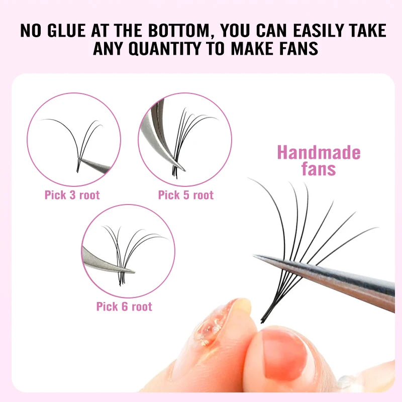 NATUHANA Classic Camellia Lash Extensions Mixed 3 Lengths Faux Mink Qme