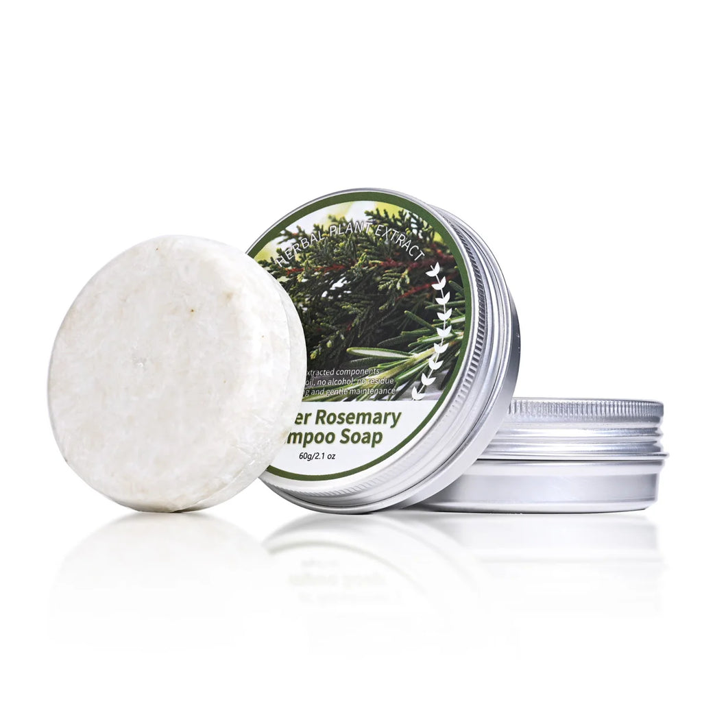 Natural Plant Extract Juniper Rosemary Essence Solid Hair Care Soap Qme