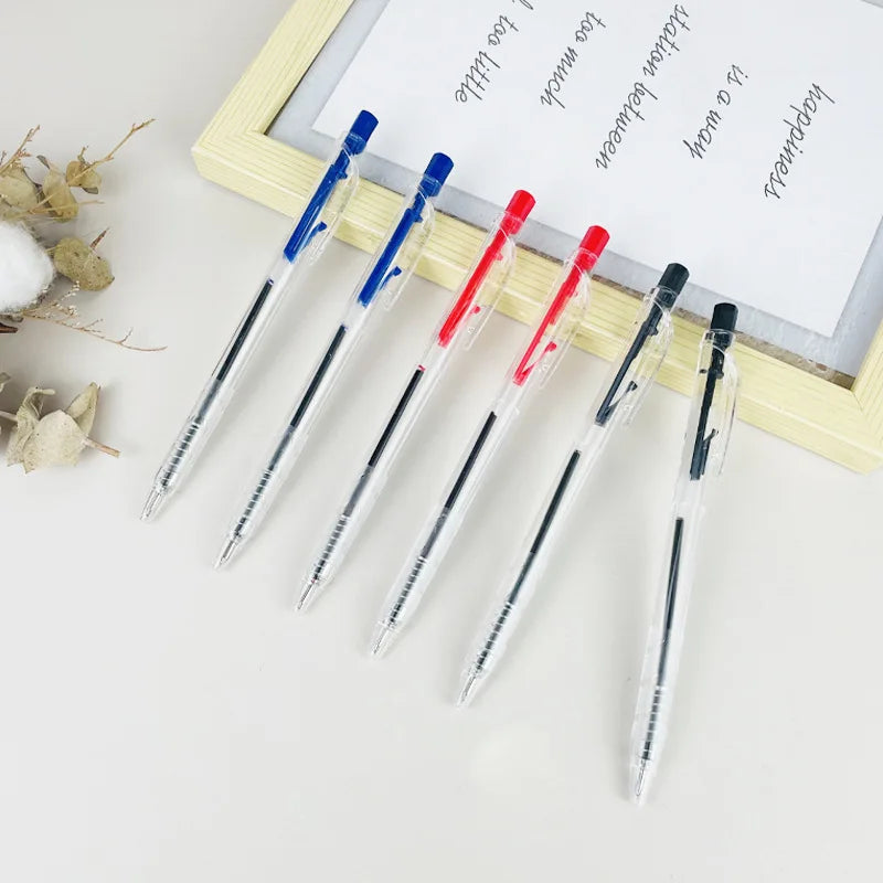 Retractable Ballpoint Pens, Medium Point (0.7mm), 10-30 Pack, Black/Blue/Red Pens Perfect Color Pens For School Office Supplies Qme