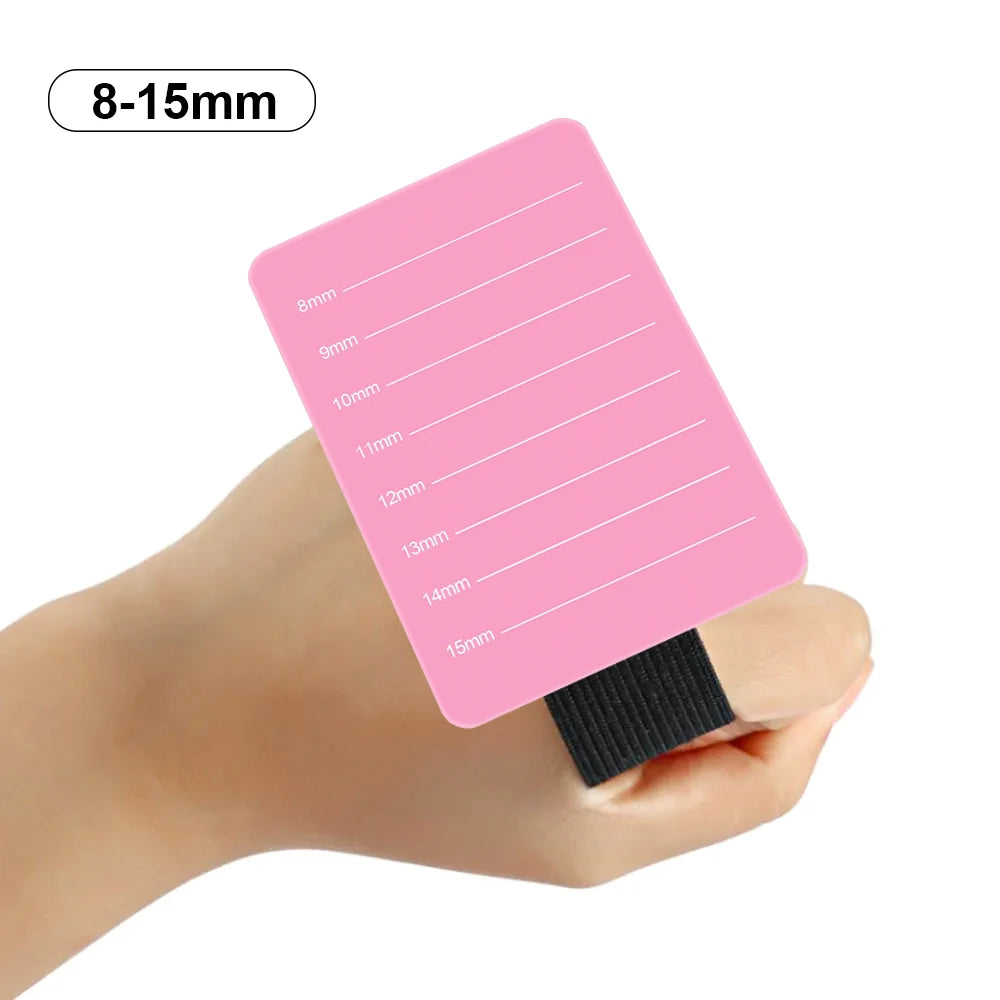 NATUHANA Acrylic Eyelash Extensions Organizer Pallet False Lash Pad Qme pink 8-15mm