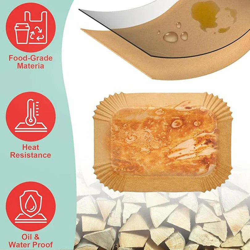 Disposable Oil-proof Waterproof Backing Paper Non-stick Airfryer Mat Qme