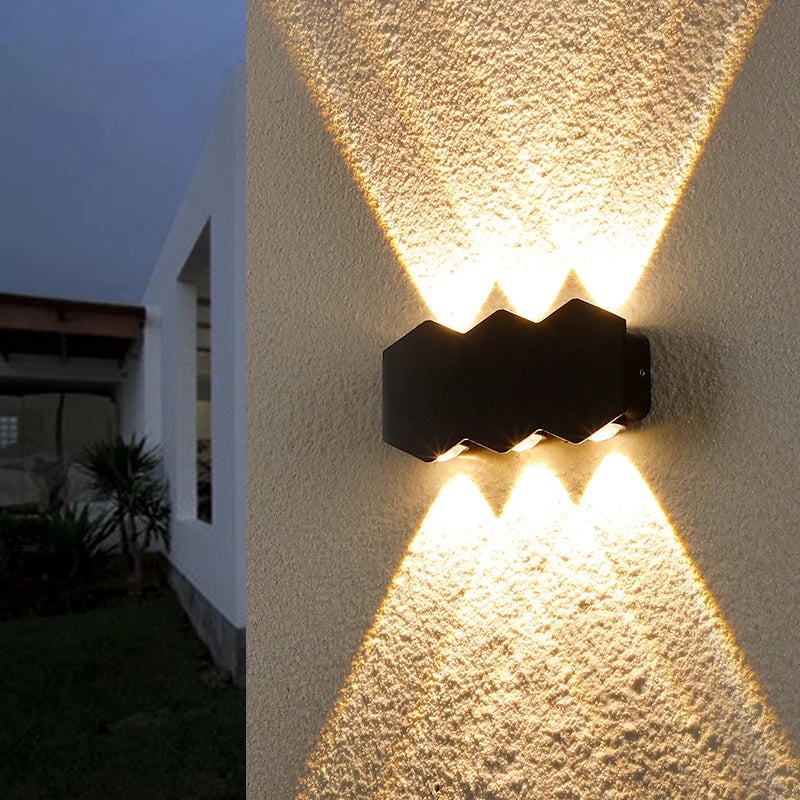 LED Wall Lamp Waterproof Outdoor Wall Light Porch/Garden/Bedroom Indoor Modern Nordic Sconce Luminaire 2 4 6W 8W 10W 12W 85-265V Qme