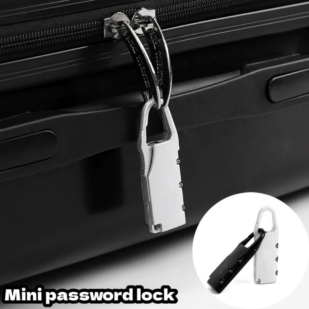 1pcs Zinc Alloy Safety Traveler Bag Password Lock Portable Mini Anti-theft Padlock Photography Bag Small Lock Travel Accessories Qme