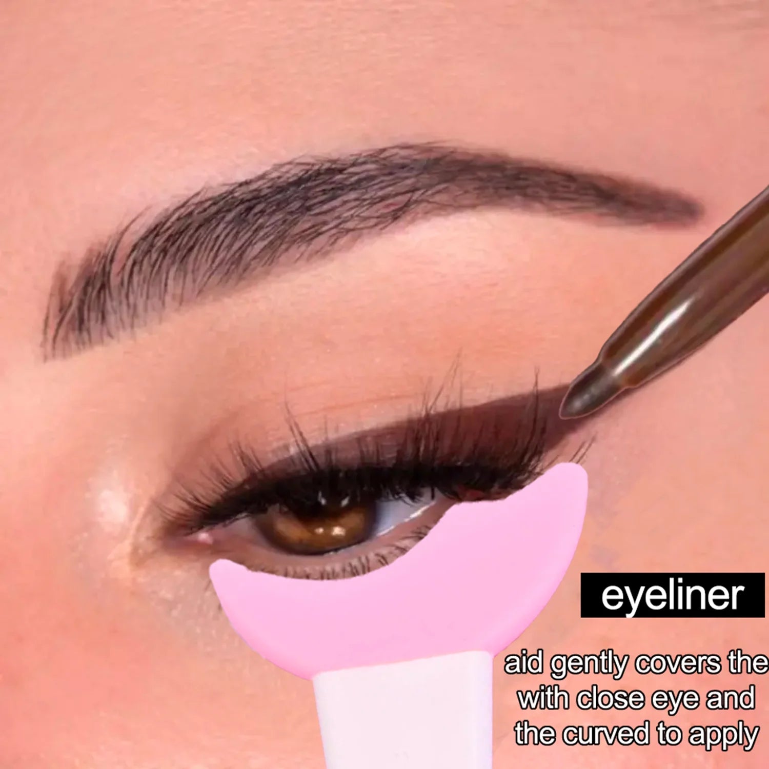 Silicone Eyeliner Stencil Tool Reusable Winged Eye Makeup Guide Qme