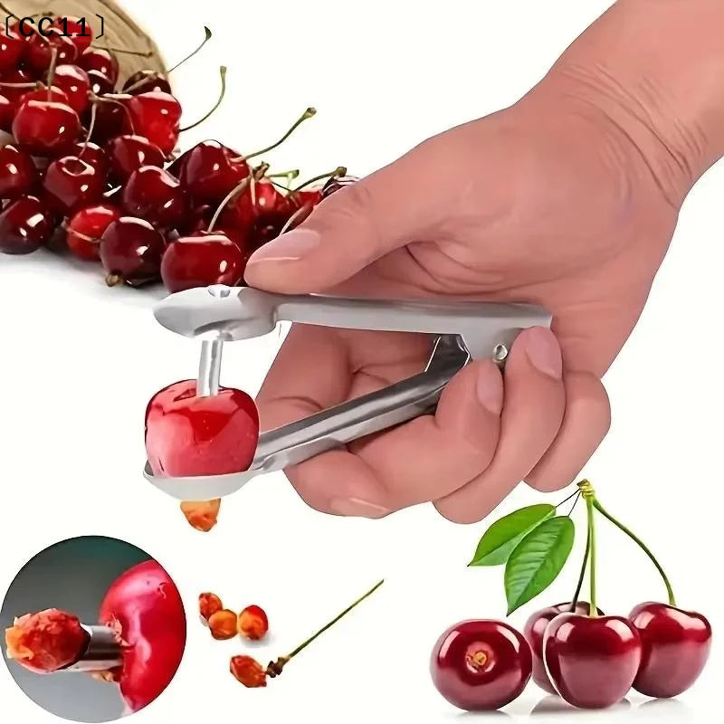 Stainless Steel Cherry Pitter Quick Pitting Suitable Home Outdoor Qme
