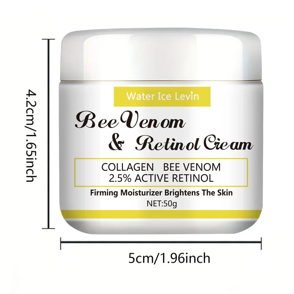 Bee Venom Retinol Cream Soothing moisturizing lotion with natural honey for all skin types, fresh fragrance for daily use Qme