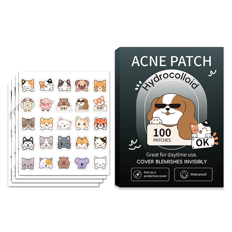 Professional Invisible Acne Pimple Healing Patches Cats Dogs Facial Qme