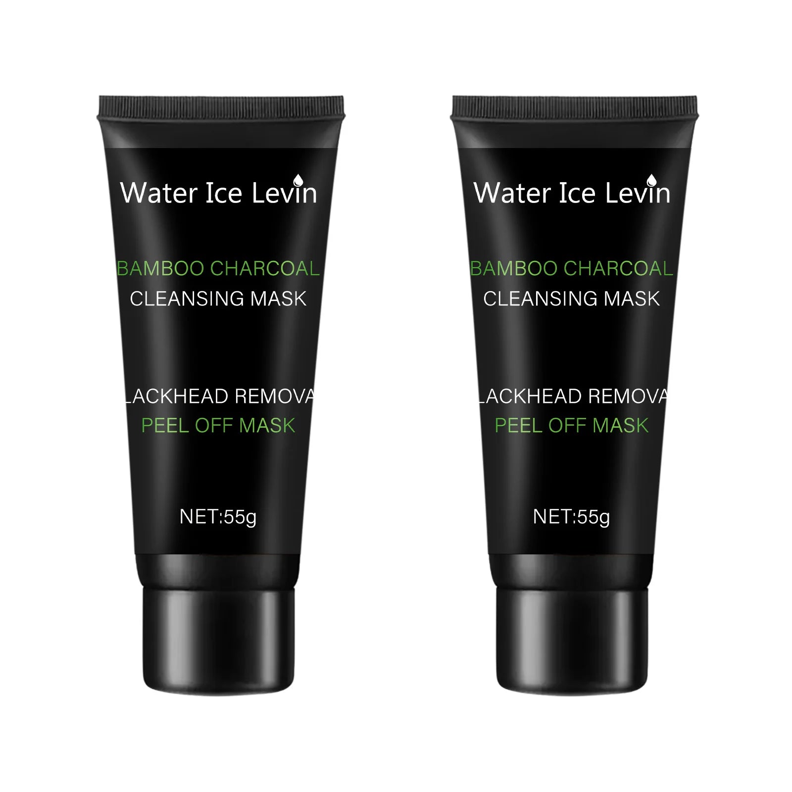 Bamboo charcoal cleansing mask Blackhead Removal Deep Mask Deep Cleansing Cleansing Exfoliating Mask Treatment Black Mask Qme 2pcs