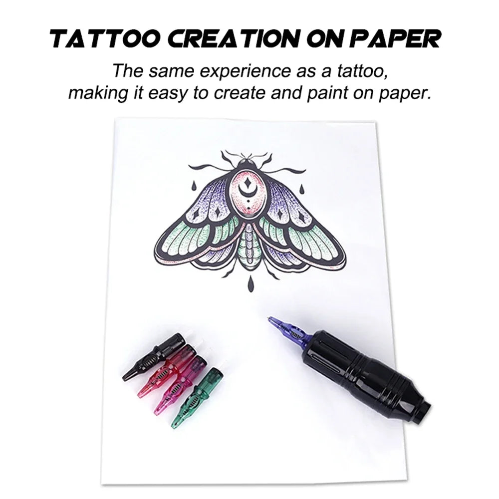 5/10/20PCS Tattoo Cartridge Needles Ballpoint Pen Drawing for Tattoo Pen Machine Tattoo Design Supply Qme