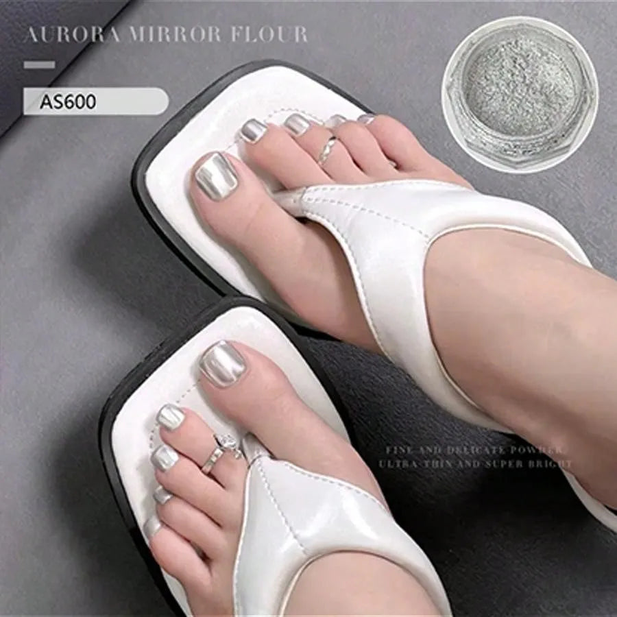 Advanced Gradient Nail Powder Magic Mirror Summer Transparent Finger Qme 06