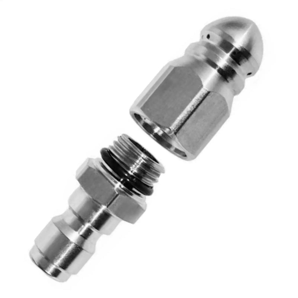 new Pressure Washer Sewer Nozzle High Pressure Drain Jetter Hose Nozzle 1/4 Inch Pipe Cleaner Rust-Proof Attachment For Plumbing Qme