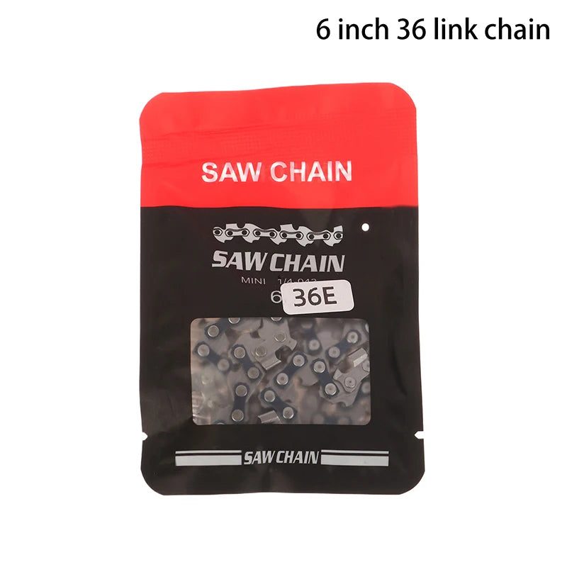 4/6/8/12/14/16 Inch Metal Chainsaw Chain Spare Parts Link Chainsaw Saw Chain Blade For Electric Saw Accessories Wood Cutting. Qme 6inch 36 link chain