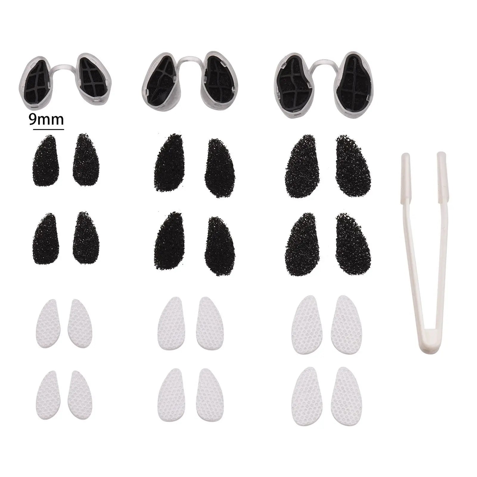 Activated carbon dual protection series invisible nasal filter with one pair of S/M/L sizes Qme