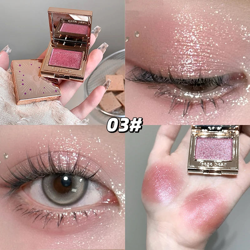 Gege Bear Shimmering Single Eyeshadow Palette Ultra Pigmented Qme GX2066-3