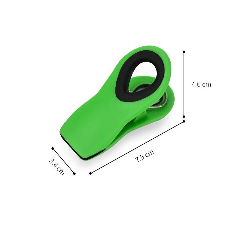 Moisture-proof Refrigerator Magnetic Clip Food Grade Strong Magnet Qme Green