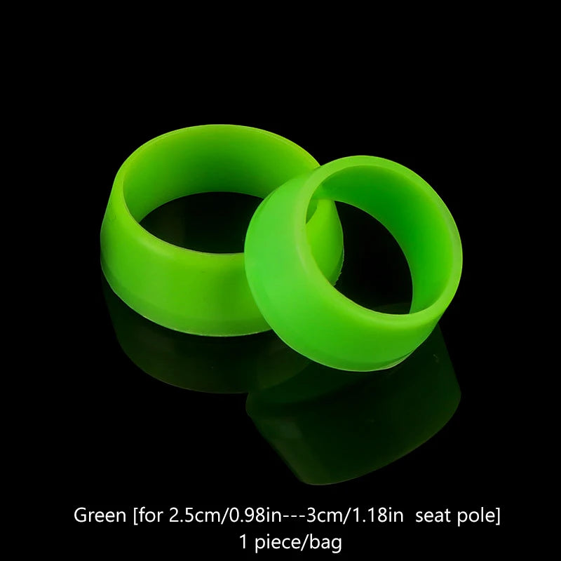 Bicycle Silicone Waterproof Mountain Bike Seat Post Protection Rubber Qme Green