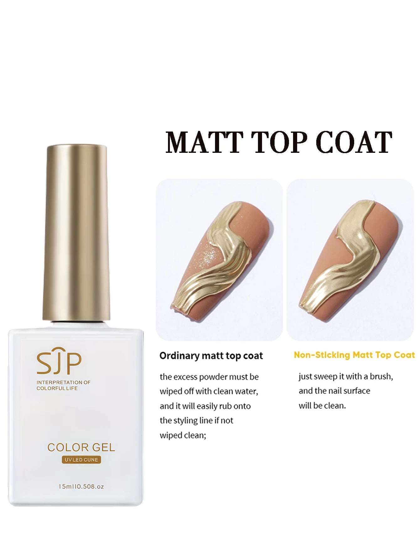 Nail Art Functional Gel UV Base Coat Extension Building Matte Qme 02