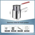 Kitchen Chicken Fish Cooking Tool 304 Stainless Steel Deep Fryer Qme A4