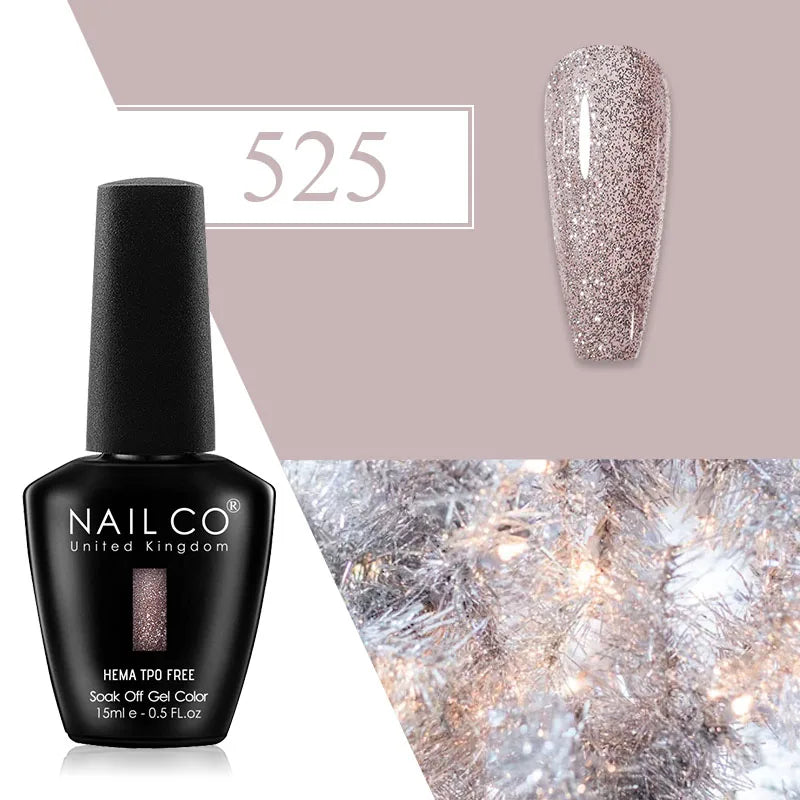 NAILCO Plum Gel Nail Polish Matte Coat Autumn Winter Semi Permanent