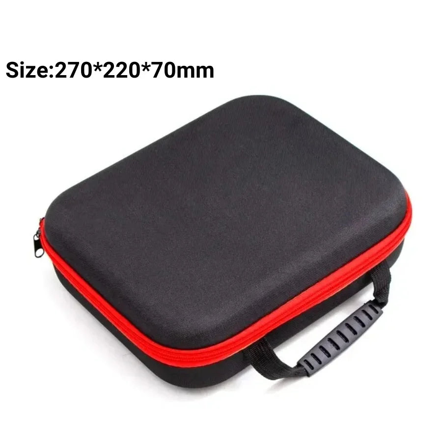 3-size Large Capacity Tools Bag Electric Drilling Tool Shockproof Bag Portable Outdoor Electrician Hardware Tool Waterproof Bag Qme Red - M