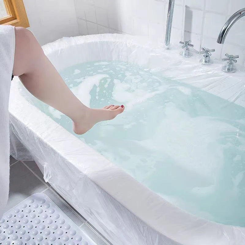 Anti Dirt Protective Film Disposable Bathtub Cover Portable Liner Qme