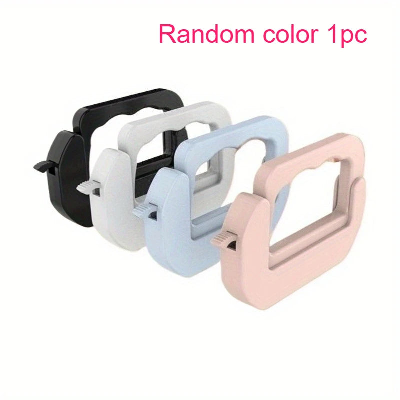 Reusable Food Bag Sealing Clips, Plastic Snack Bag Sealer Clips, Adjustable Kitchen Bag Sealers,, Black/White/Blue/Pink Qme Random color 1pc